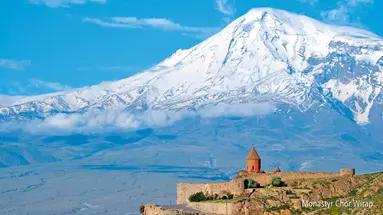 Widok na Ararat - zwiedzanie Armenii